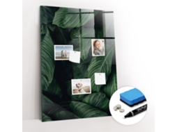 Quadro Magnético Selva Folhas Plantas Para O Escritório Espelharte (70x100 Cm)