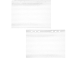 Capa de caderno recarregável em acrílico Pretyzoom, 2 peças, transparente e moderna, ideal para agenda escolar e diário.