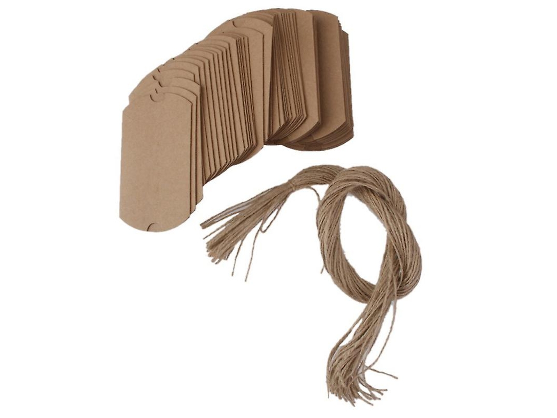 500 Unidades De Caixas Vintage Kraft Allinless