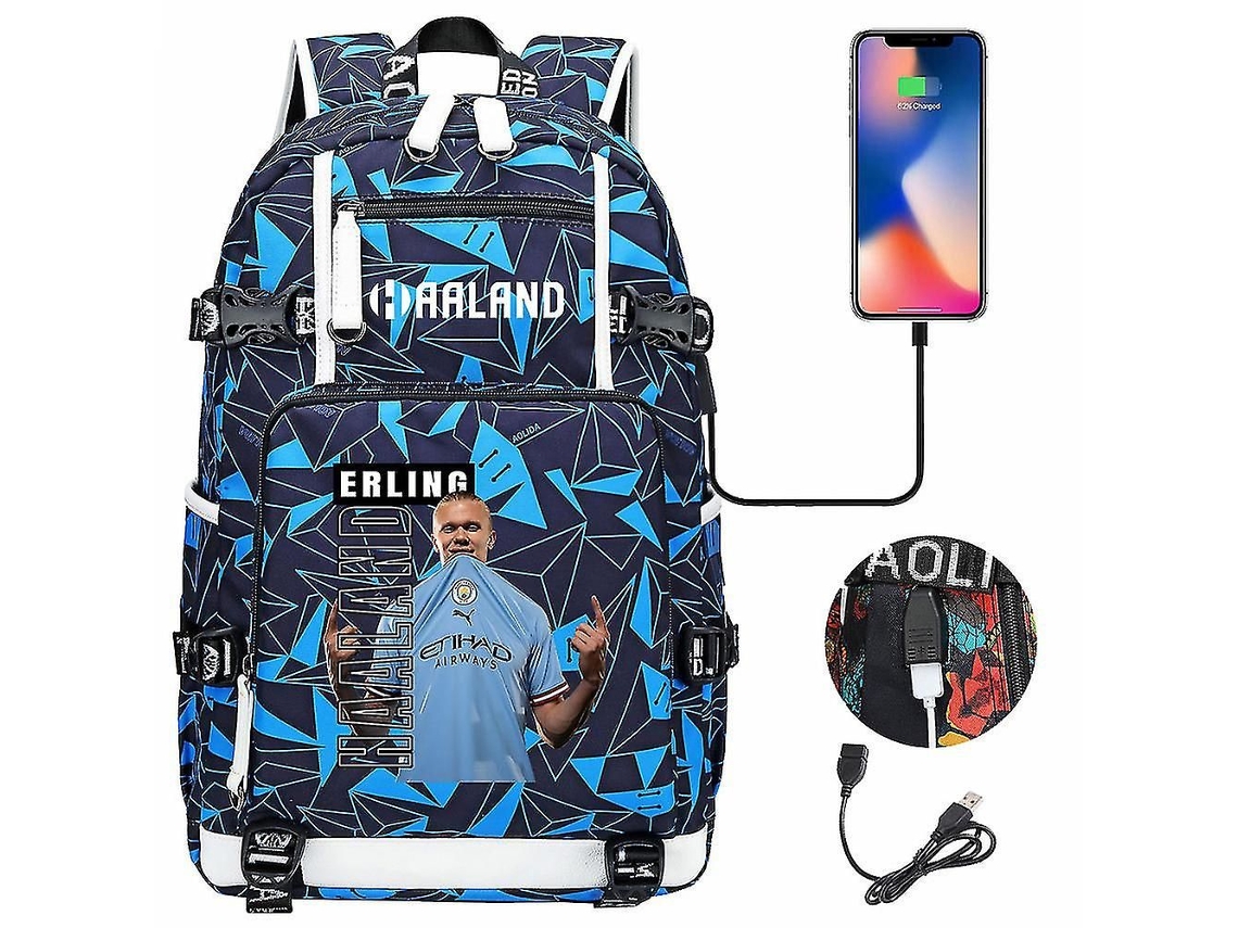 Mochila Erling Haaland com Estampa, Escolar e de Viagem | S/MARCA