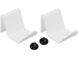 Suporte Para Controle De Videogame Em Acrílico Branco, Resistente E Ideal Para Organizar Controles Fones De Ouvido Em