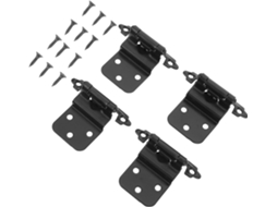 Conjunto De 10 Dobradiças Metálicas Com Fechamento Automático Para