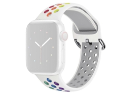 Lurelia Pulseira De Silicone Macio Compatível Com Apple Watch Series 9, 8, 7, 41 Mm/ 6, 5, 4 Se, (2022), 40/ 3, 2, 1, 38 (2023)
