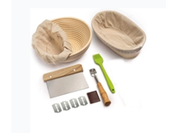 1 Set - Bakbenodigdheden - Rijsmand - Rijsmandje Broodbakken - Deegmesje - Deegkleed