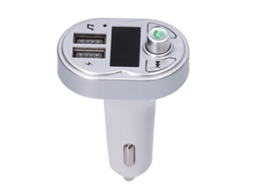 Transmissor FM Bluetooth S/MARCA para carro com chamada hands free e reprodutor MP3 dual USB