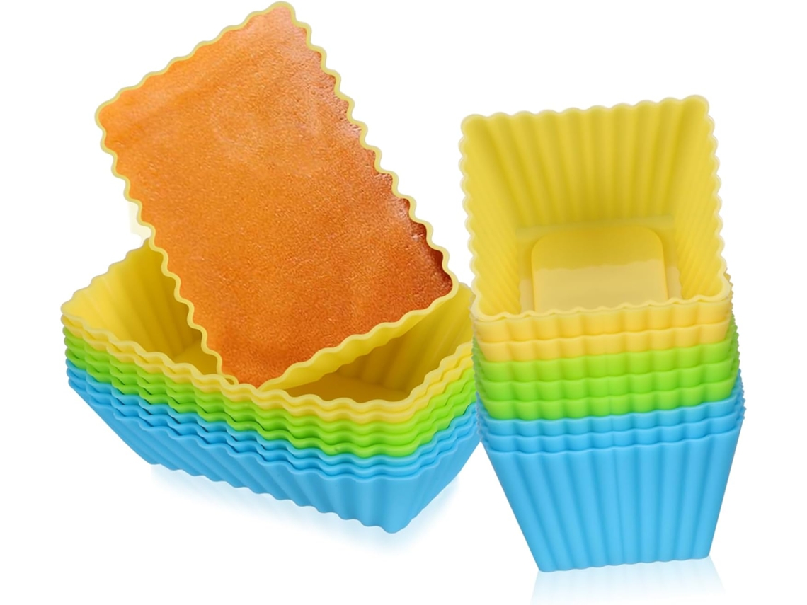 Formas Para Cupcakes, Conjunto De 18 Unidades, Formato Retangular
