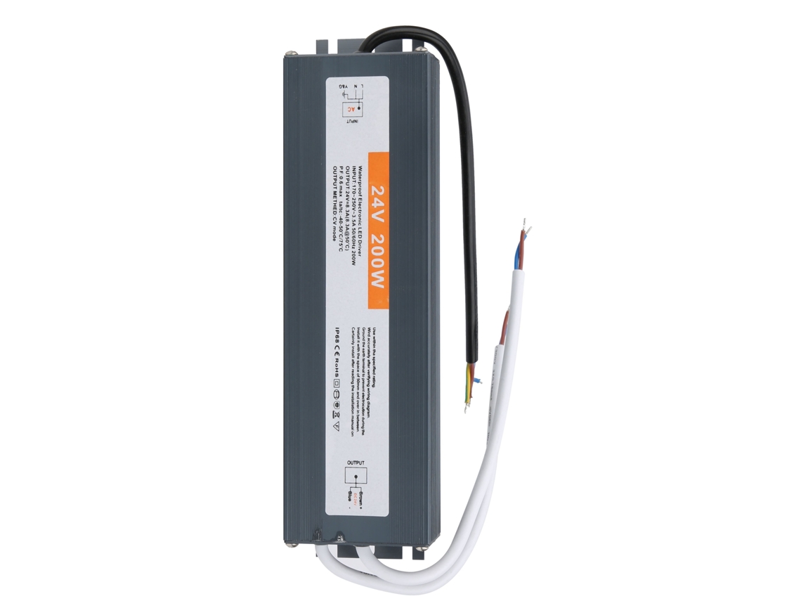 Fonte De Alimentação Led Profissional À Prova D'água 200w Ac170v (50/60hz)