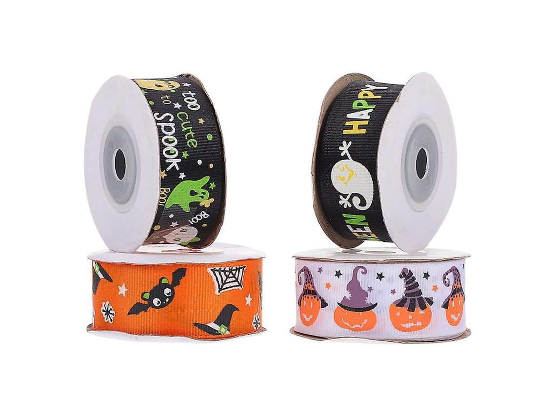 4 Rolos de Fita de Halloween para Decorações de Halloween ALLINLESS