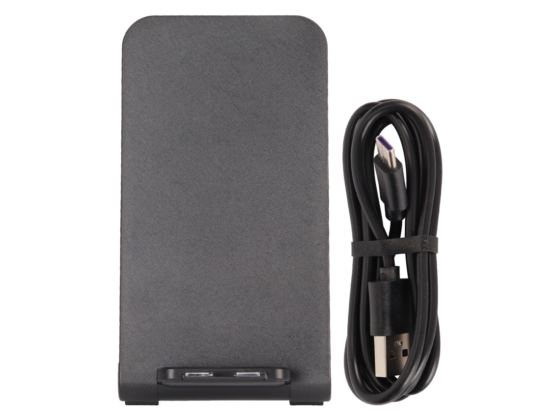Aetheria carregador Sem Fio Rápido 15w Plegável Vertical e Horizontal para Celular Mesa Preto