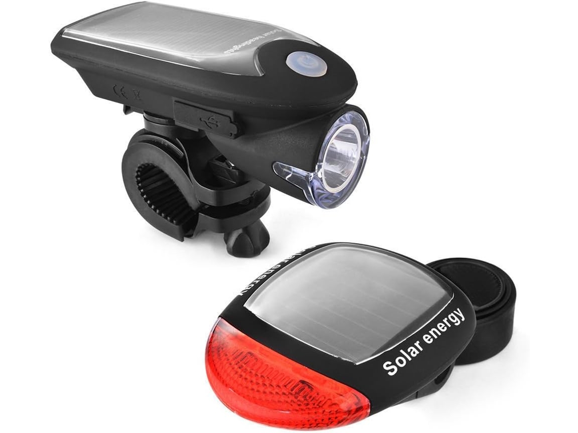Luzes Solares Para Bicicleta, Faróis E Lanternas Traseiras Mountain