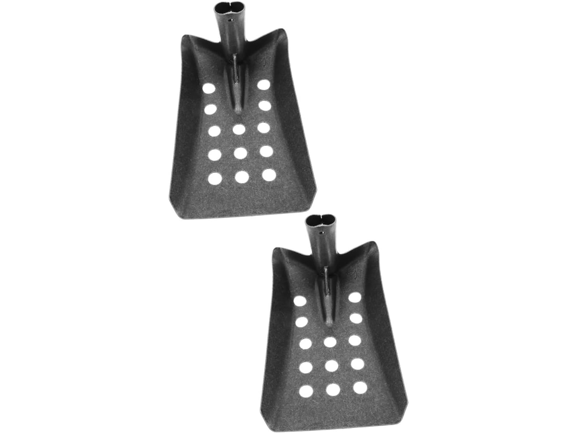 Conjunto de 2 Pás Topbathy Drenagem em Metal e Aço Manganês, Ferramenta para Peneirar Pá | S/MARCA