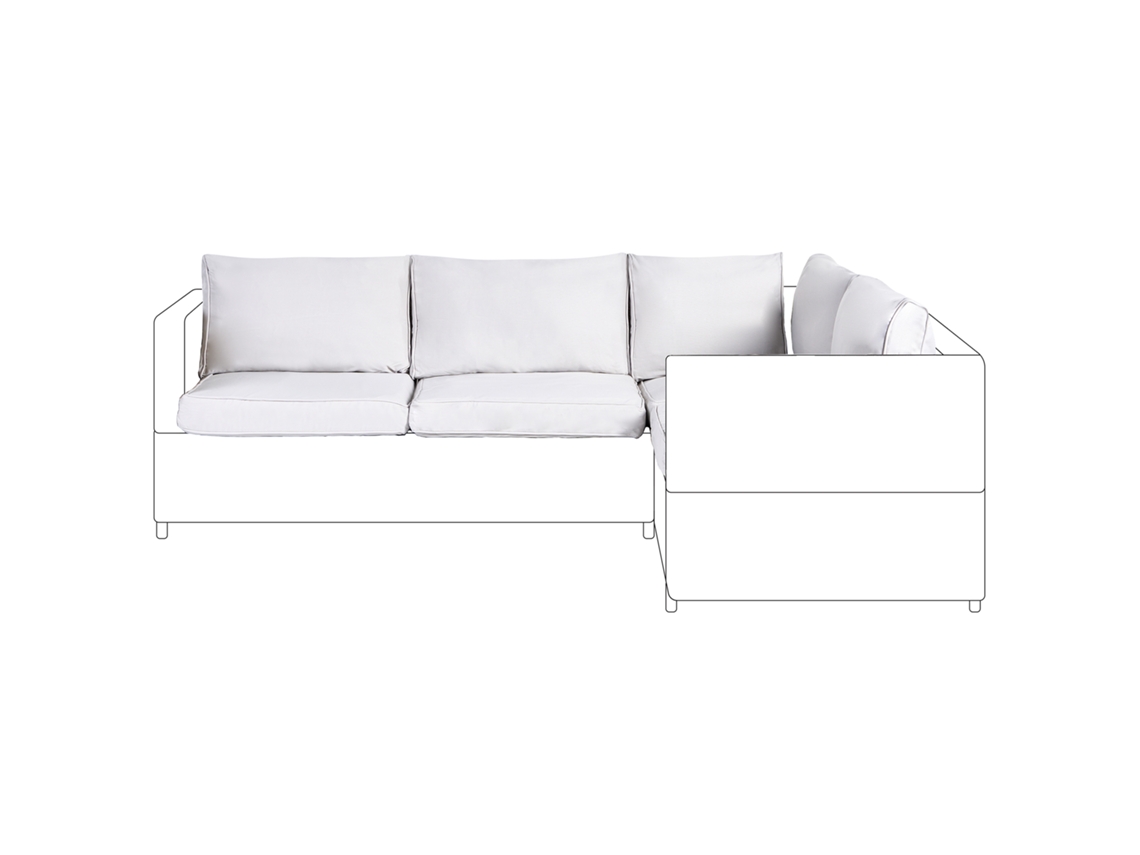 Conjunto De Capas Para Almofadas Beliani Avola De Poliéster Cinzento Claro 49x38x10
