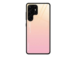 Capa De Vidro Com Gradiente Colorido Para Samsung Galaxy S23 Ultra 5g