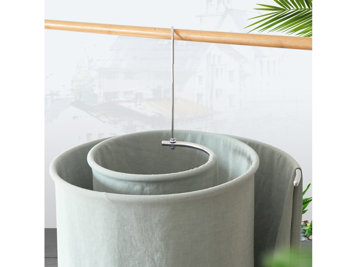 Rack giratório de secado espiral de aço inoxidável para roupas e colchas | S/MARCA
