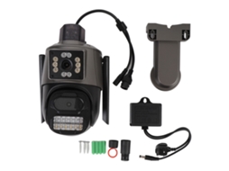Pan Tilt Wireless Security Camera Dual Lens 6mp 5x Zoom Motion Detection Ip66 Water Resistant Panoramic Security Camera For Outdoor Home Uk Plug