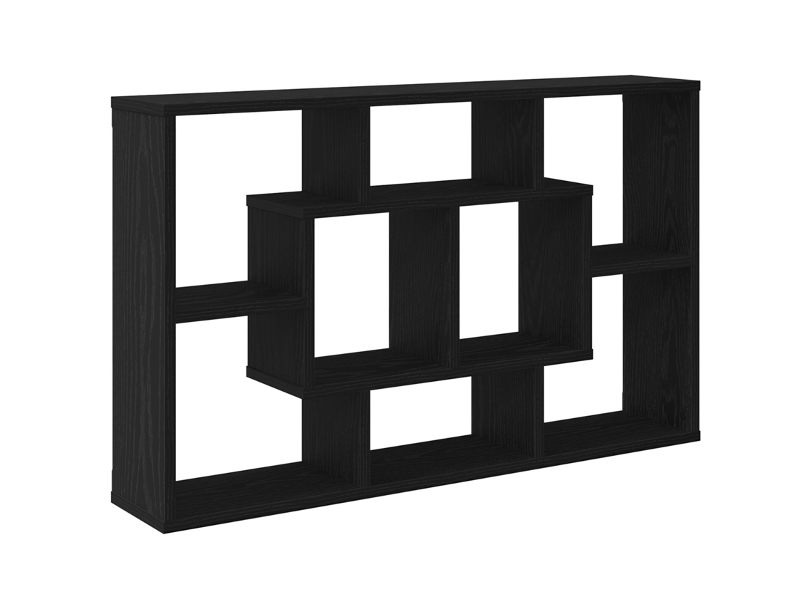 Conjunto 1 Prateleira De Parede Vidaxl Preto Derivados De Madeira (85 X 16 X 52,5 Cm)