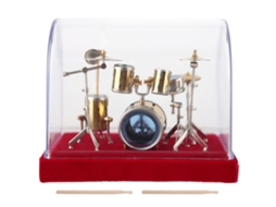 Modelo de Bateria Miniatura para Decoração 14cm