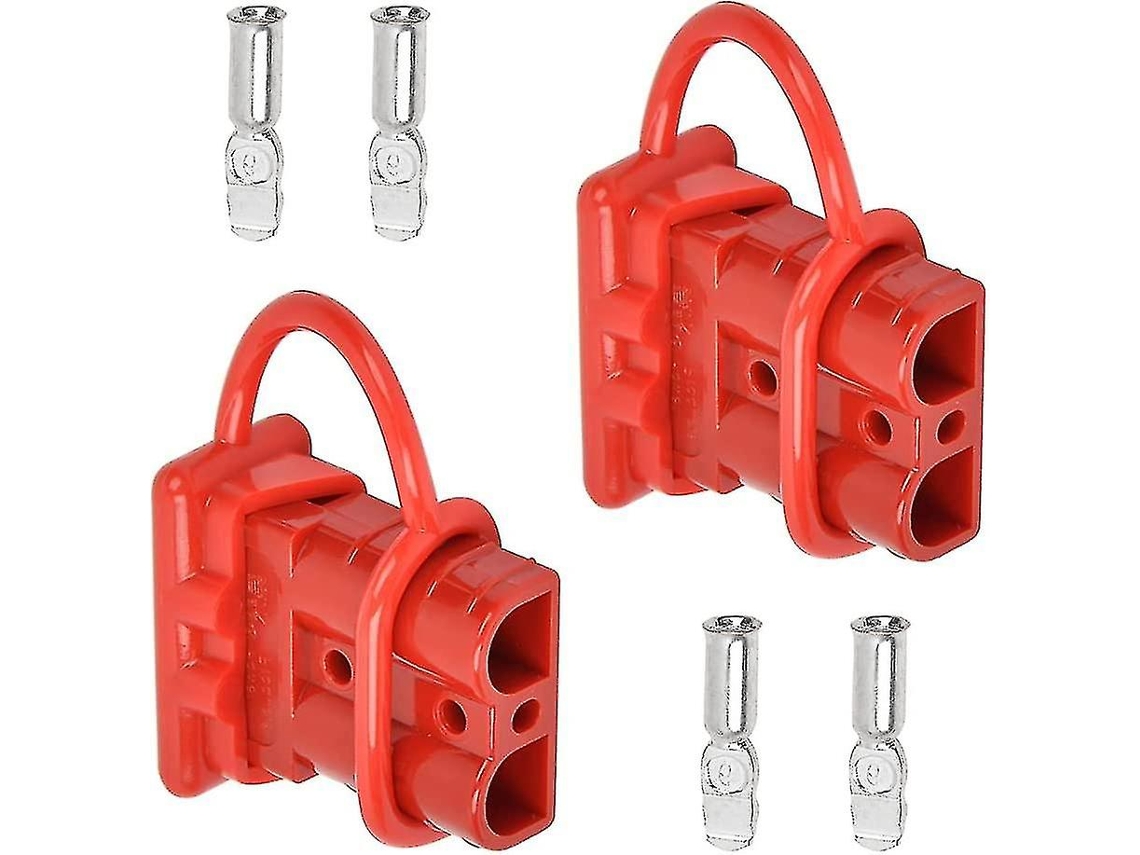 Rebe-conector De Batería De 2 Piezas 600v 50a Con Desconexión Rápida, Plug Eléctrico Con 4 Terminales Sxq Para Vehículos Eléctricos Y Maquinaria