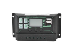 Controlador Solar MPPT PWM com LCD Ajustável 30A Dual USB Regulador S/MARCA