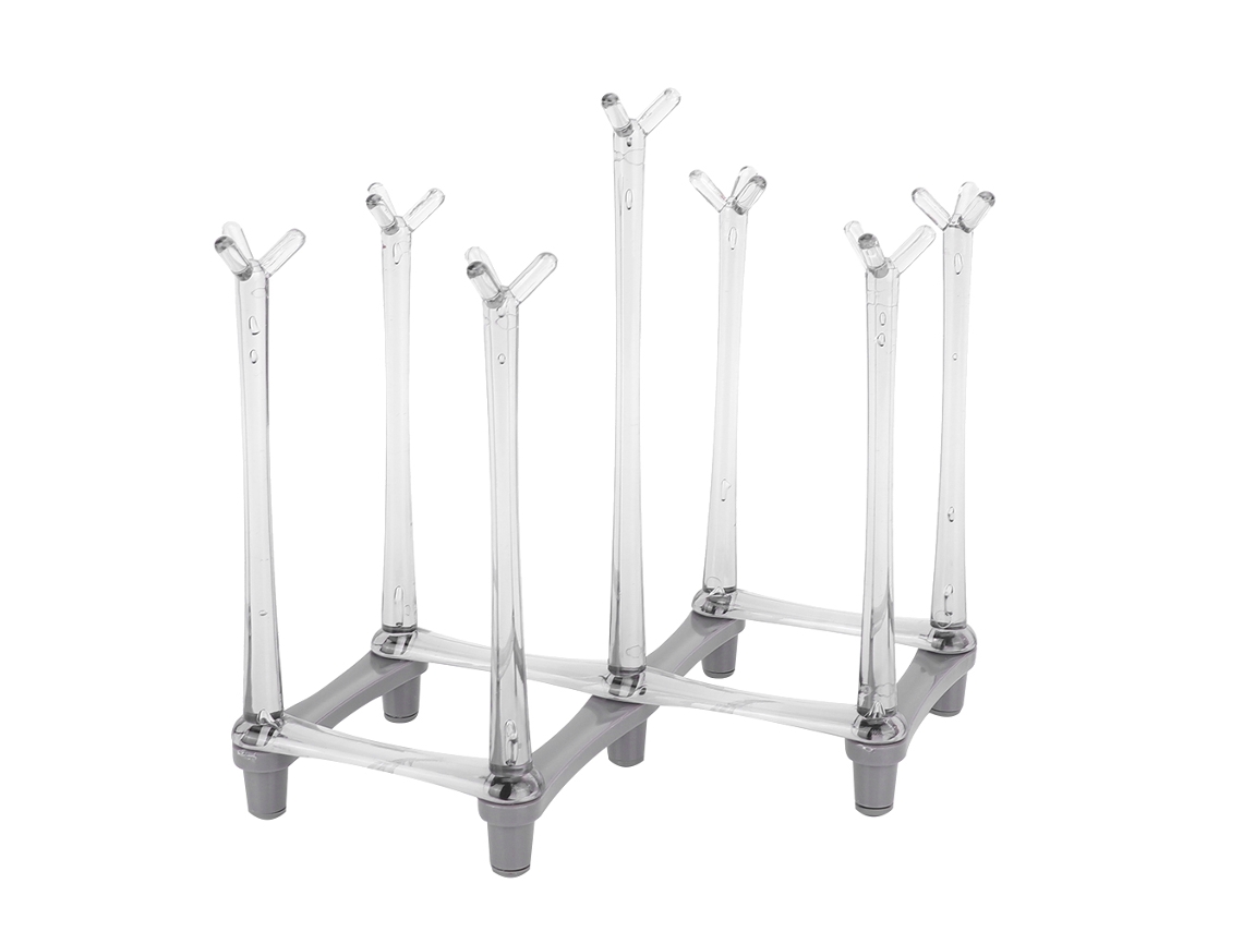 Eyf suporte de Secagem para Copos Retrátil com Design de Galhos de Árvore para Cozinha Cinza Claro