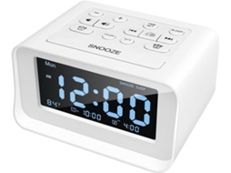 Rádio Relógio Com Alarme Duplo, Despertador Digital Com 2 Portas De Carregamento Usb, Regulável De 0 A 100, Volume Ajustável, Termôme Liptaptyn