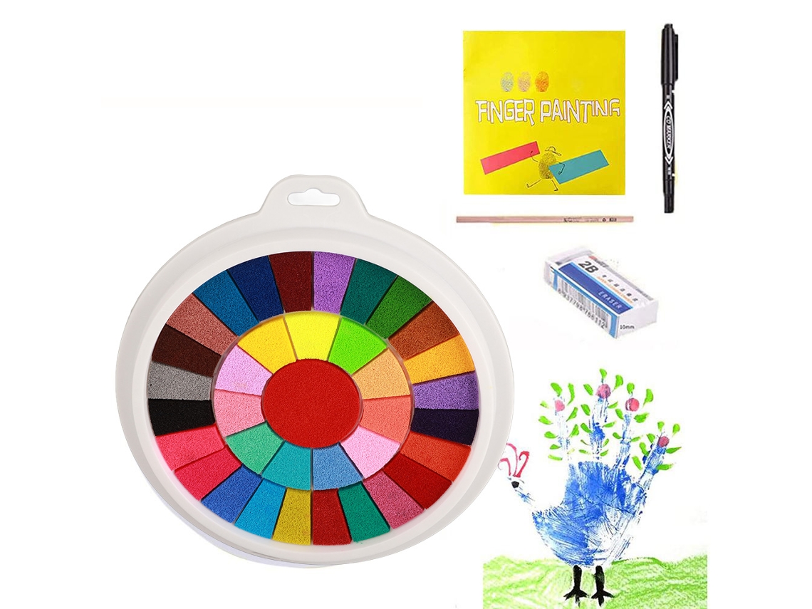 Kit de Pintura com Dedos Lavável LAXISCREED