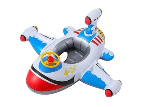 1pc Piscina Brinquedos Avião Piscina Flutuante Inflável Piscina Círculo Crianças Flutuante Wiuos (branco)