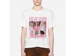 Rockinstone Mean Girls Get In Loser White T-shirt Size:l