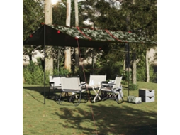 Vidaxl Lona De Campismo 451x420 Cm Impermeável Camuflagem
