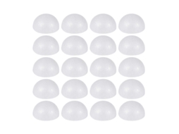 30 Peças De Meias Bolas De 8 Cm Para Arranjos Florais Infantis, Acessórios De Artesanato, Enfeites De Natal, Pinturas, Presentes Olysi Shop (branco)