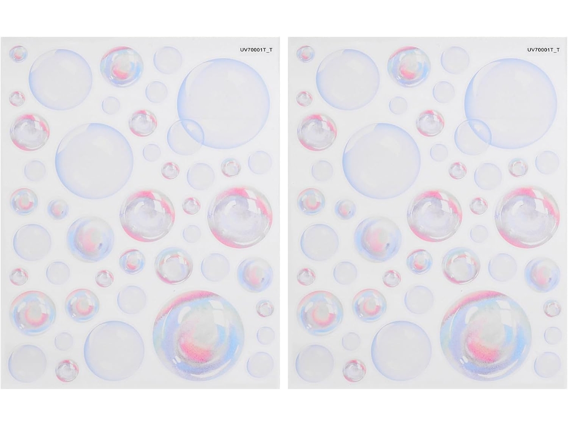 Folhas Adesivos Decorativos Bolhas Parede Removíveis Banheiro Decoração Paredes Oceano Tema GOKOCO
