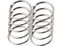 Conjunto de 10 anéis metálicos Homoyoyo de 7,6 cm com 3 polegadas, resistentes ao desgaste, para pastas e livros, em ferro.