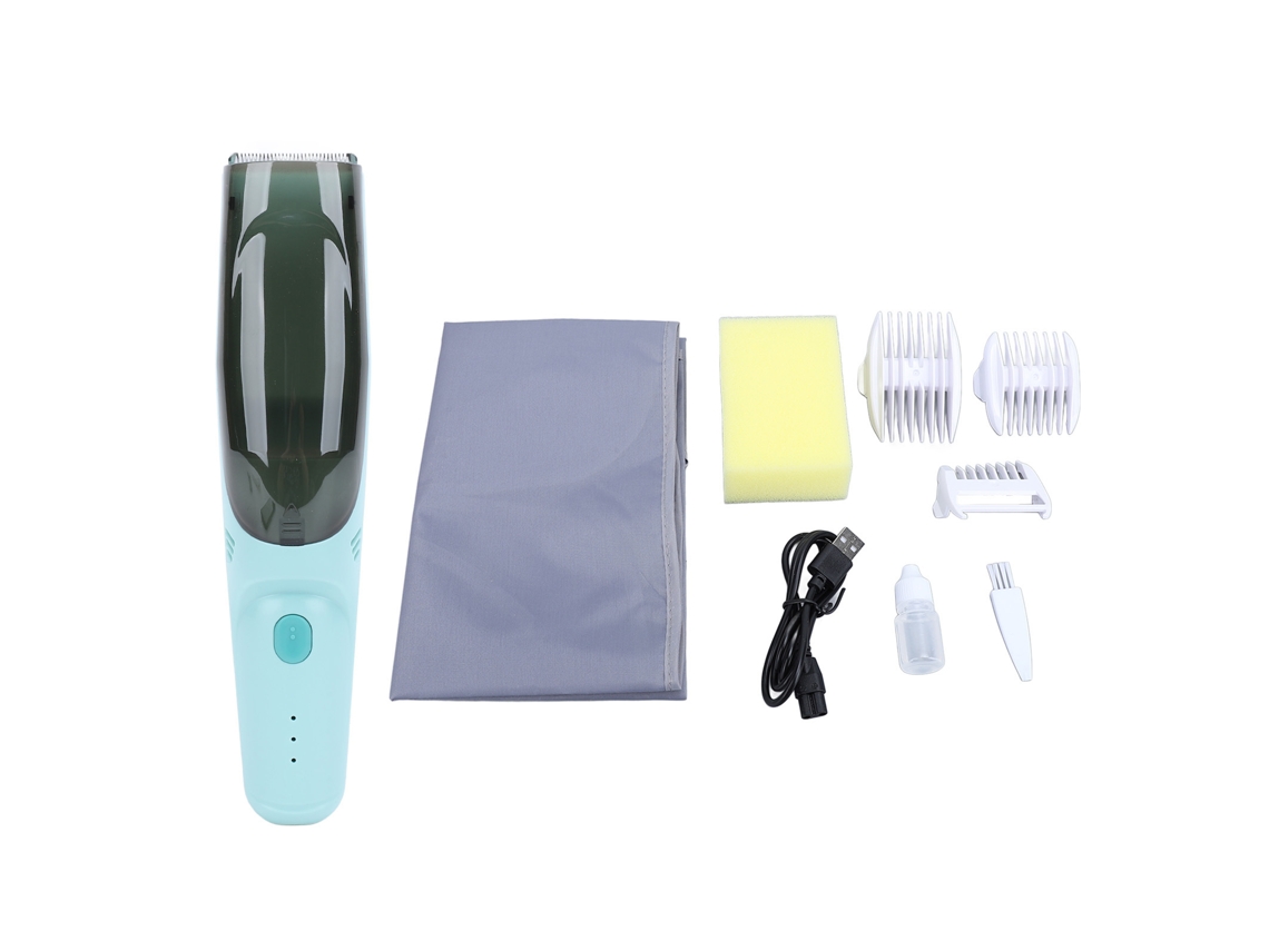 Mali aparador de Cabelo Elétrico Infantil Recarregável Sem Fio Multifuncional Kit de Corte Verde