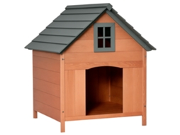 Elevou o Galpão para Cães de Até 15 Kg. Cama de Cachorro para Gato Ao Ar Livre em Madeira de Abeto. 81,3x91,5x98,5 Cm Ge