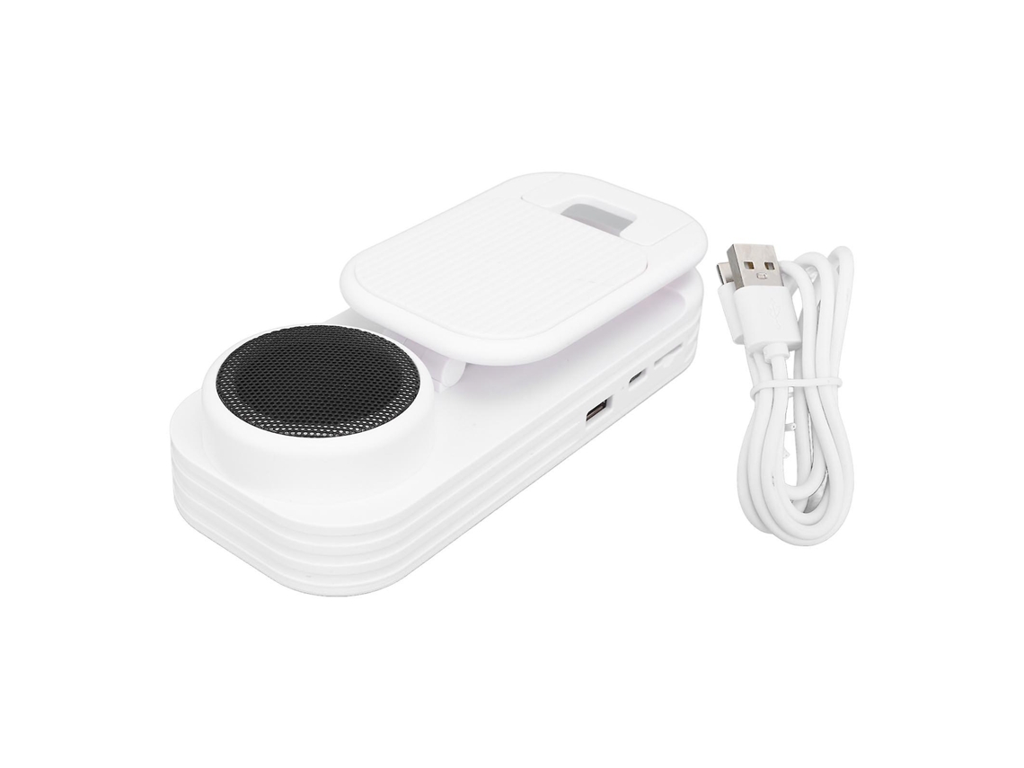 Suporte De Celular Com Caixa De Som Bluetooth, Porta-celular E Tablet De Mesa, Branco