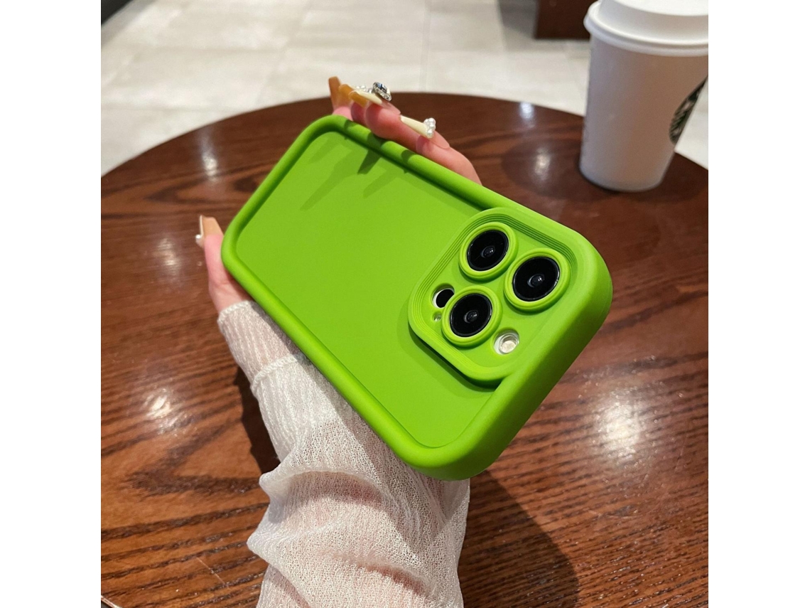Capa Para Iphone 17 Pro, 2 Unidades, Em Bambu Verde, Esmeril, Rosa E Vermelho, Com Acabamento Impecável E Toque Suave.