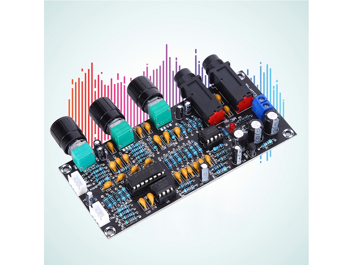 Módulo Amplificador Áudio Amp Com 2 Entradas De Microfone, 2 Canais, Xh-m273, Dc12-24v