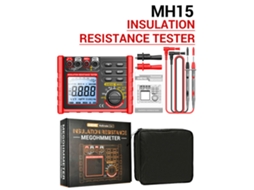 Testador De Resistência De Isolação Com Display Lcd 6000 Contagens 0.1mω~2000mω Tensão 100v/250v/500v/1000v Teste De Diodo