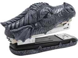 Grampeador Alipis Artesanal em Resina com Formato de Crocodilo, Elegante e Decorativo, Trilho Interno Suave, I