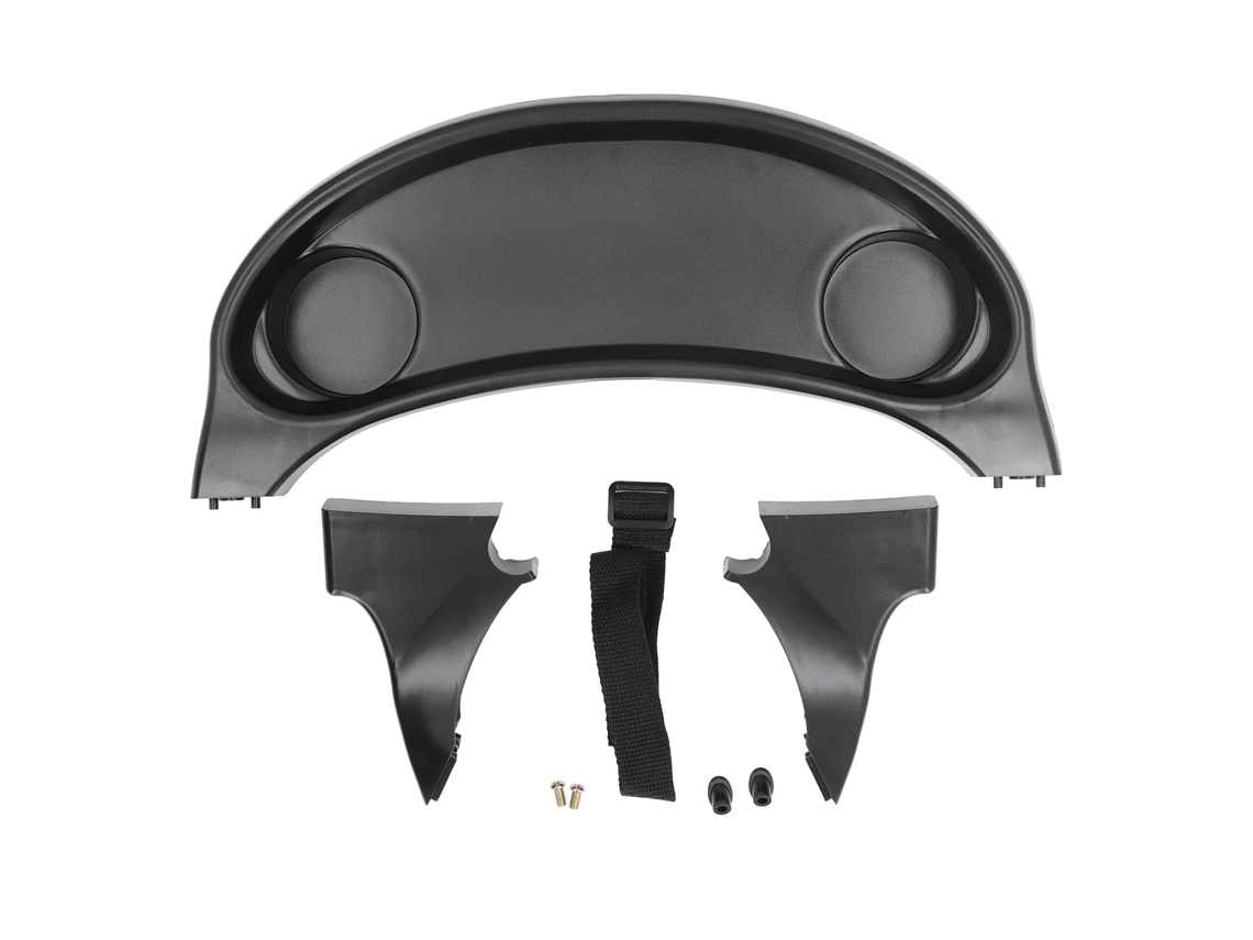 Prato para lanches para carrinho de bebê com porta-copos e copo para lanches, acessório para carrinho de bebê.