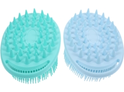 Lurelia Kit De 2 Escovas De Silicone Para Banho De Cuidado Corporal, Pega Ergonómica, Com Argola E Massagem Suave