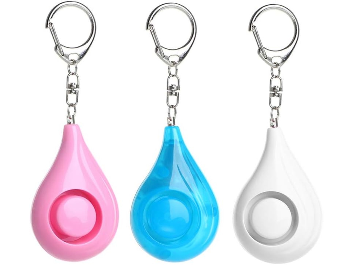 JILLIOPER Chaveiro Com Alarme De Proximidade, Mini Chaveiro Com Lanterna Led, Localizador De Chaves Discreto E Protetor Com Som Para Mulheres, Idosos, Crianças,