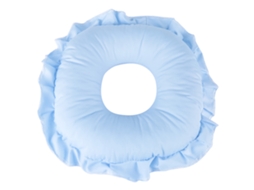 Almofada facial relaxante em poliéster, spa, salão de beleza, massagem, design vazado, azul