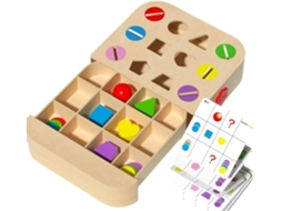 Brinquedo Educativo De Madeira Para Encaixar Formas