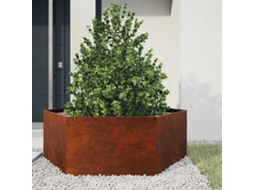 Vidaxl Vaso/floreira 138x120x45 Cm Aço Corten Cor Enferrujado