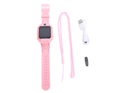 Aetheria relógio Inteligente Infantil com Câmera Hd Pulseira de Silicone Resistente À Água Ip68 Rosa