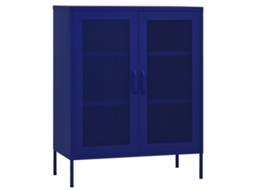 Armário de arrumação VIDAXL Azul Aço (80x35x101.5 cm)