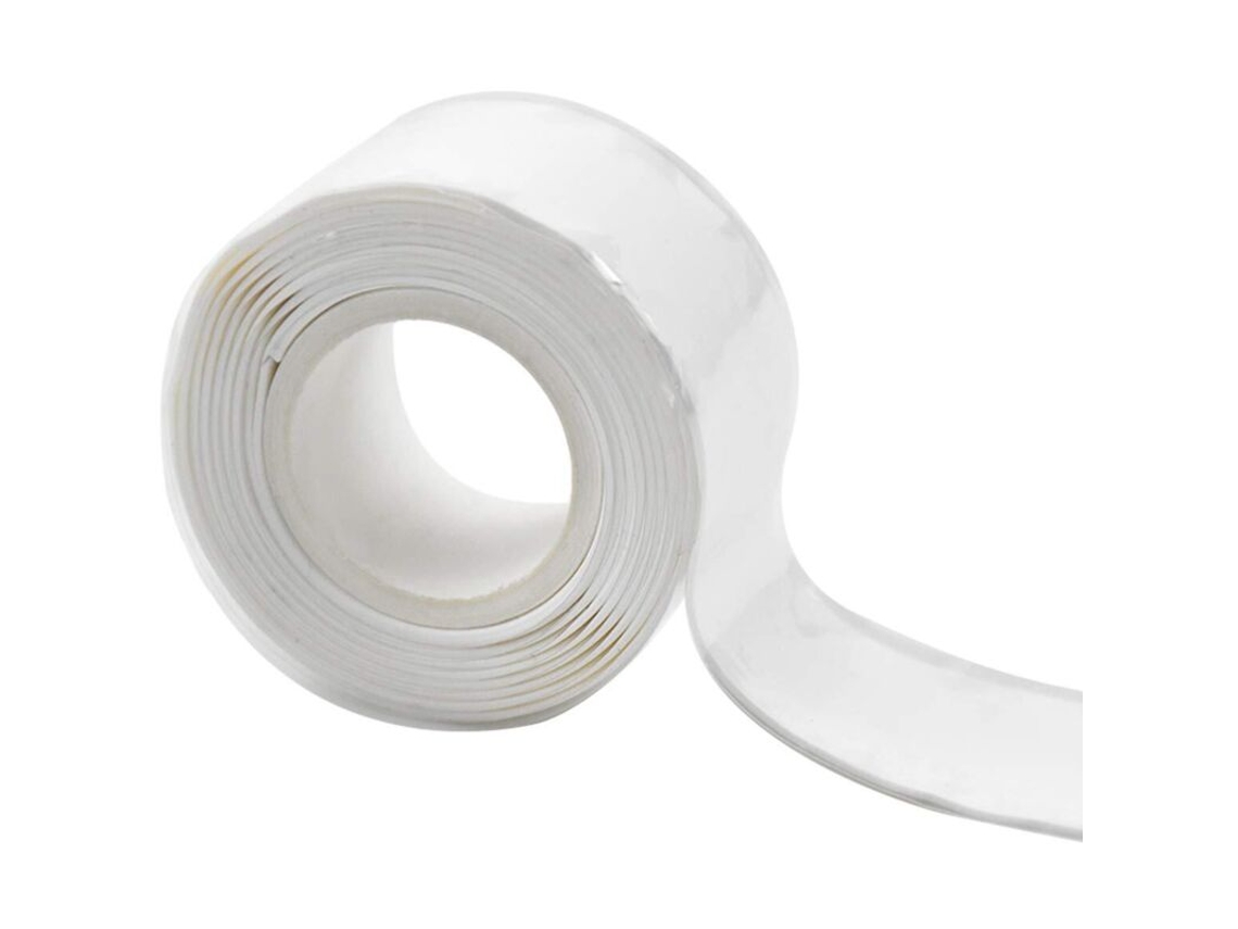 Fita De Silicone Branca Para Reparos, De Vedação Autoadesiva, 1m X 2,5cm, Para Tubulações De Água, À Prova De Vazamentos