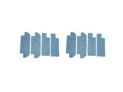 Kit Com 4 Acessórios De Pano De Limpeza Para Aspirador Robô Hobot Legee 669. Inclui Pano Para Limpeza De Carpetes E Pisos._glo