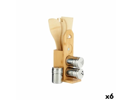 Conjunto de Utensílios para Cozinha Bambu (6 Unidades)